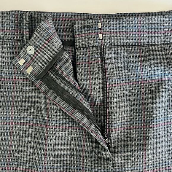 NWOT Vince Camuto Wide Leg Plaid Trouser Pants Dark Grey Plus Size 20W - Picture 6 of 14